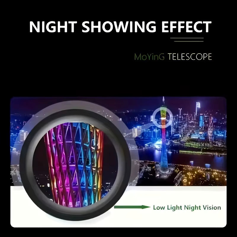 2000X25 HD Monocular Telescope, Compact Portable for Travel, Hiking, Fishing, Camping, Stargazing, Concerts & Bird Watching