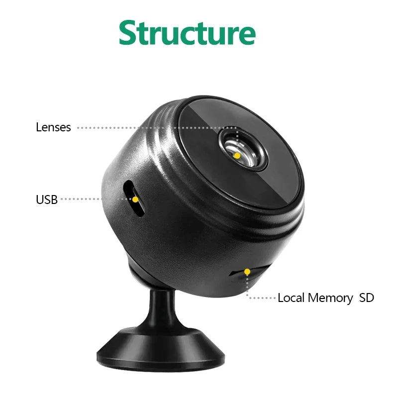 A9 Wifi Mini HD Camera 1080P Security Monitoring Wireless Remote Night Vision Video